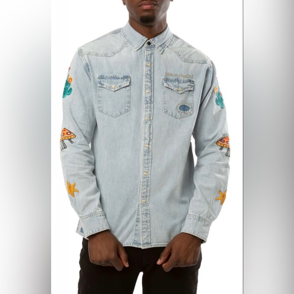 Billionare Boys Club Hillside longsleeve woven “infinity” - Picture 2 of 8